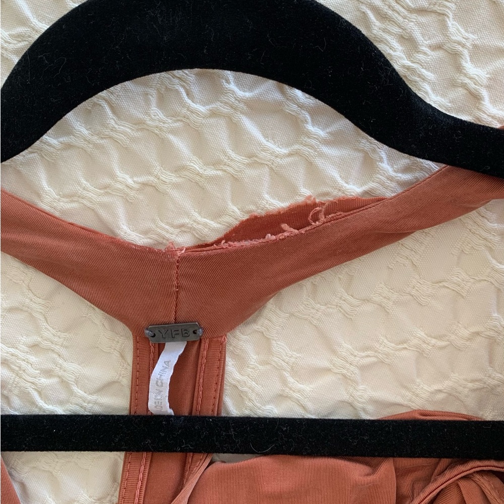 Asymmetrical Rust Dress - Picture 3 of 3